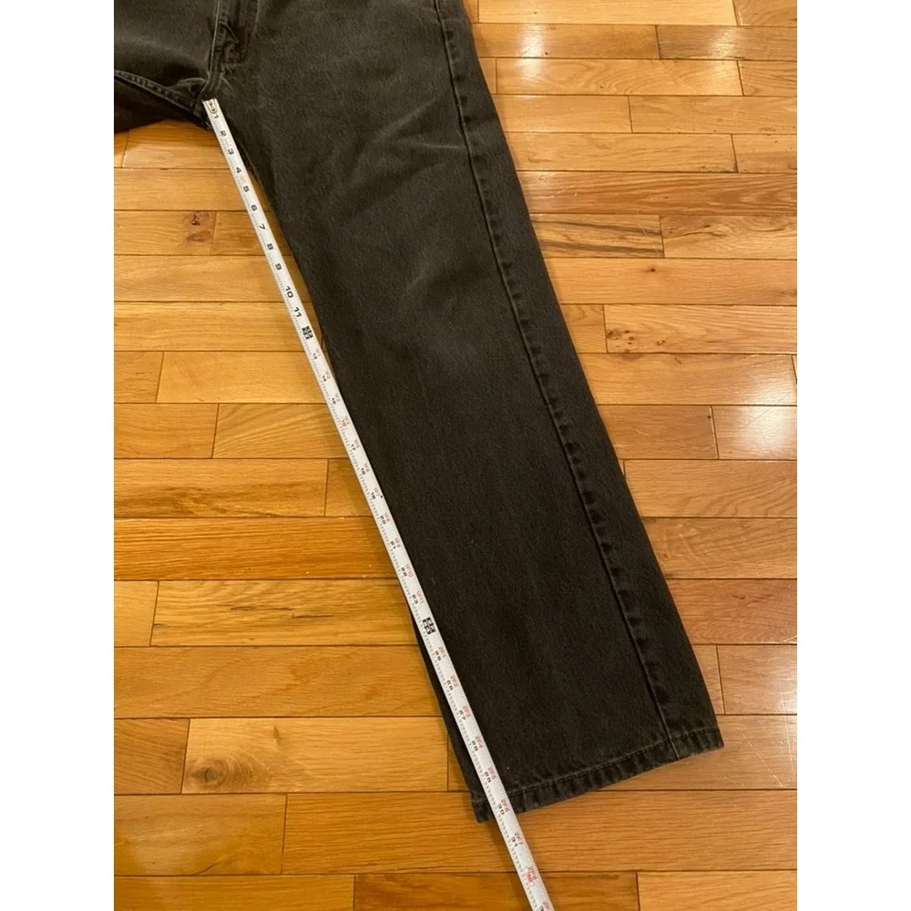Levis‎ 505 Jeans Mens W38 L32 Black Denim Pants Regular Fit Classic